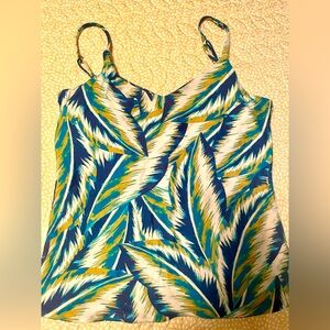 Prana Jess Reversible Tankini Top Tropic Panama NWOT Size M